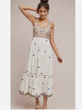 Payal Pratap Norah Boho Embroidered Midi Dress OP